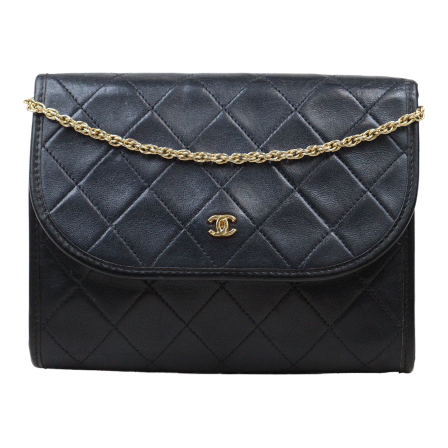 Rank AB｜ CHANEL Mini Coco Mark Matrasse Lambskin Chain Shoulder Bag ｜24060311