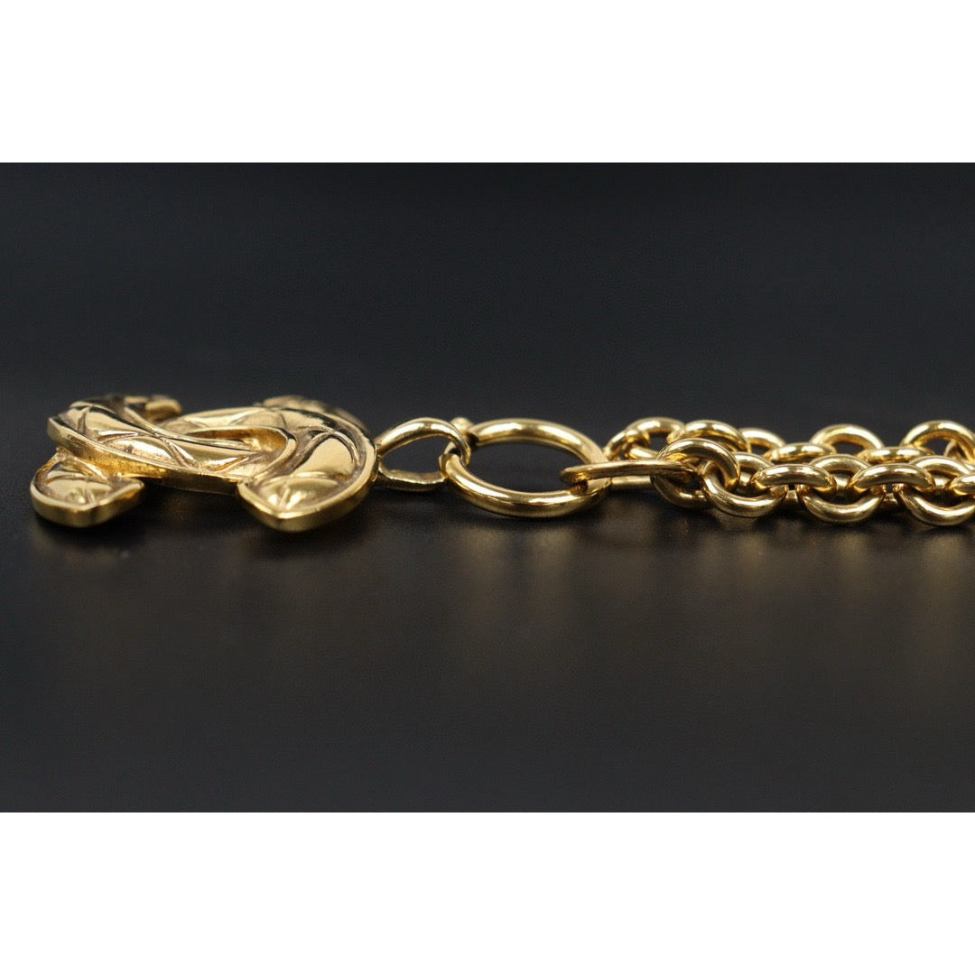 Very Good ( Rank A) ｜  CHANEL Vintage Coco Mark Gold Necklace ｜24112105