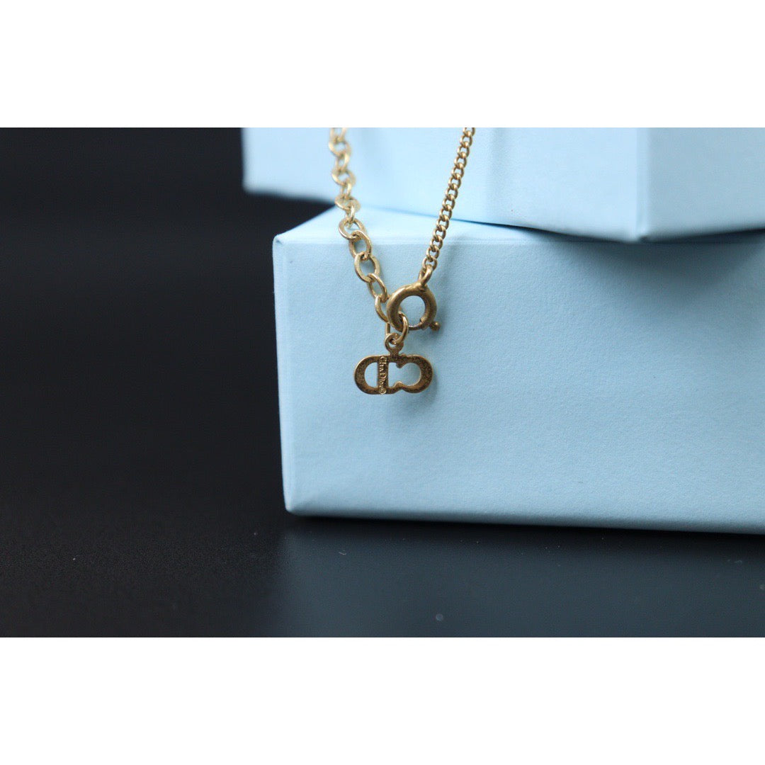 Very Good ( Rank A)｜ Dior CD Necklace Gold Plated ｜V24071118