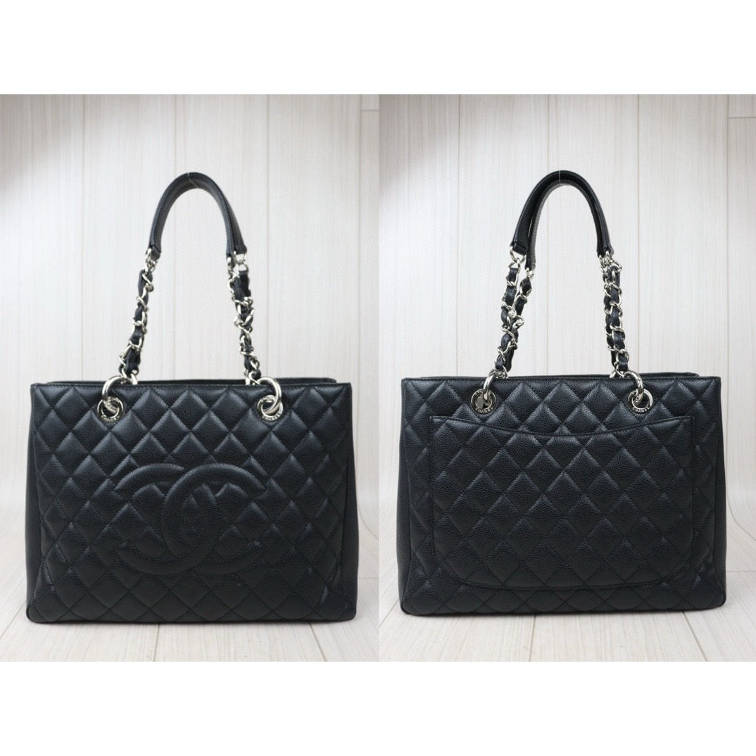 Very Good ( Rank A)｜ CHANEL Matrasse GST Chain Tote Bag Caviar Skin Black  Made In 2009-2010 Year｜S24071411