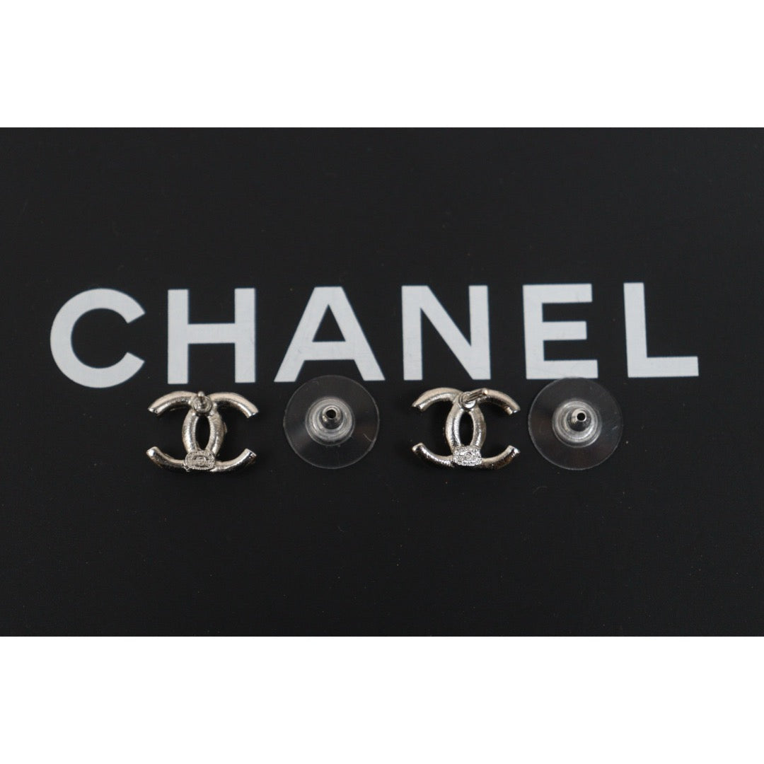 Include Authentic Detective Certificate of Authenticity｜Very Good ( Rank A) ｜CHANEL  COCO Mark Rhinestone Earrings ｜26070701