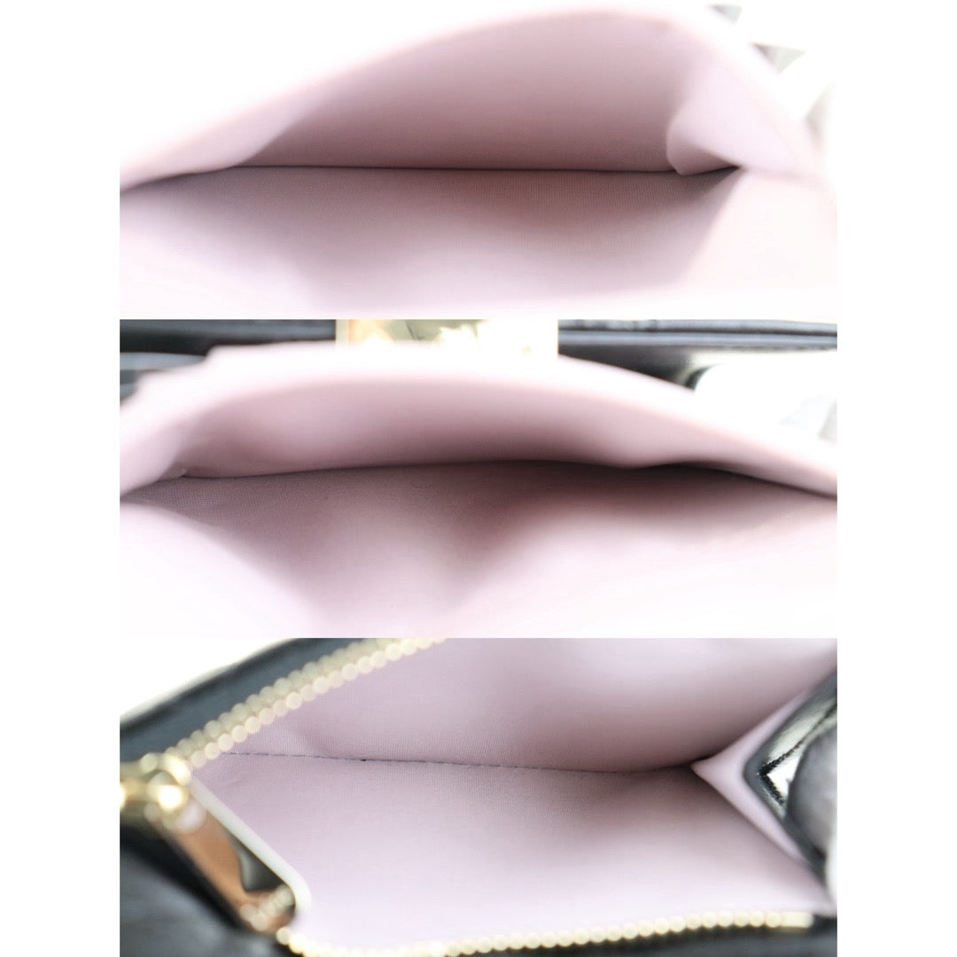 Excellent（Rank SA）｜ Dior Lady Dior Lamb Skin Black Wallet｜S26022618