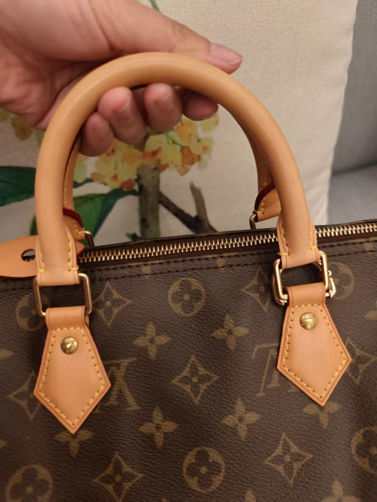 Include Entrupy Certificate of Authenticity｜Very Good (Rank A) ｜ Louis Vuitton Monogram Speedy 30 Hand Bag