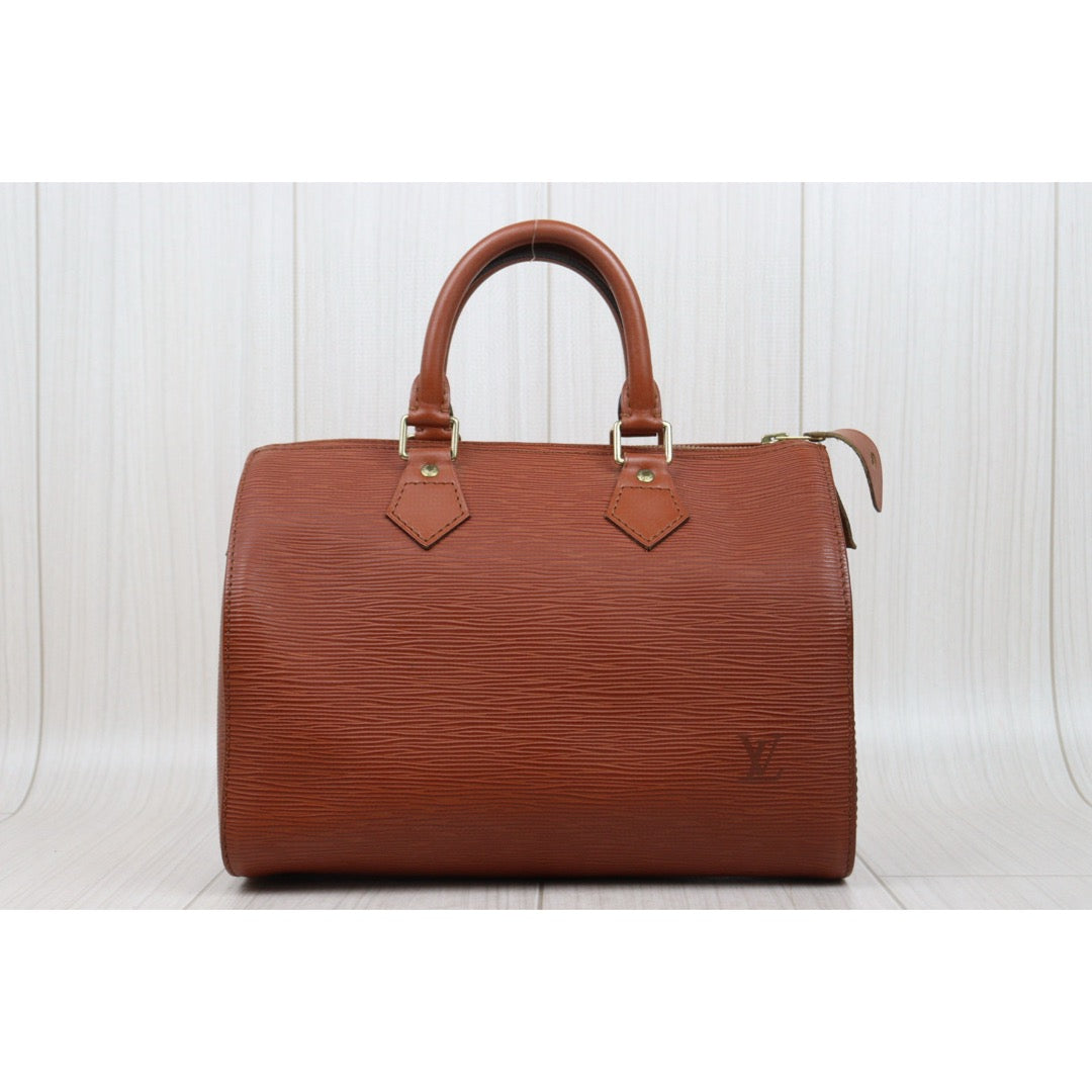 Good ( Rank AB)｜ LV Epi Speedy 25 Hand Bag Brown｜25051325