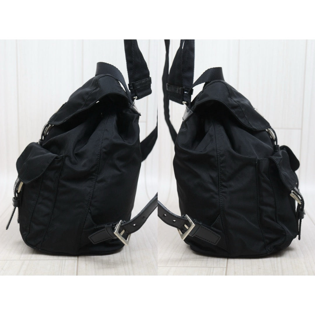 Include Entrupy Certificate of Authenticity｜Good ( Rank AB) ｜Prada  Nylon Black Backpack Small｜26070202