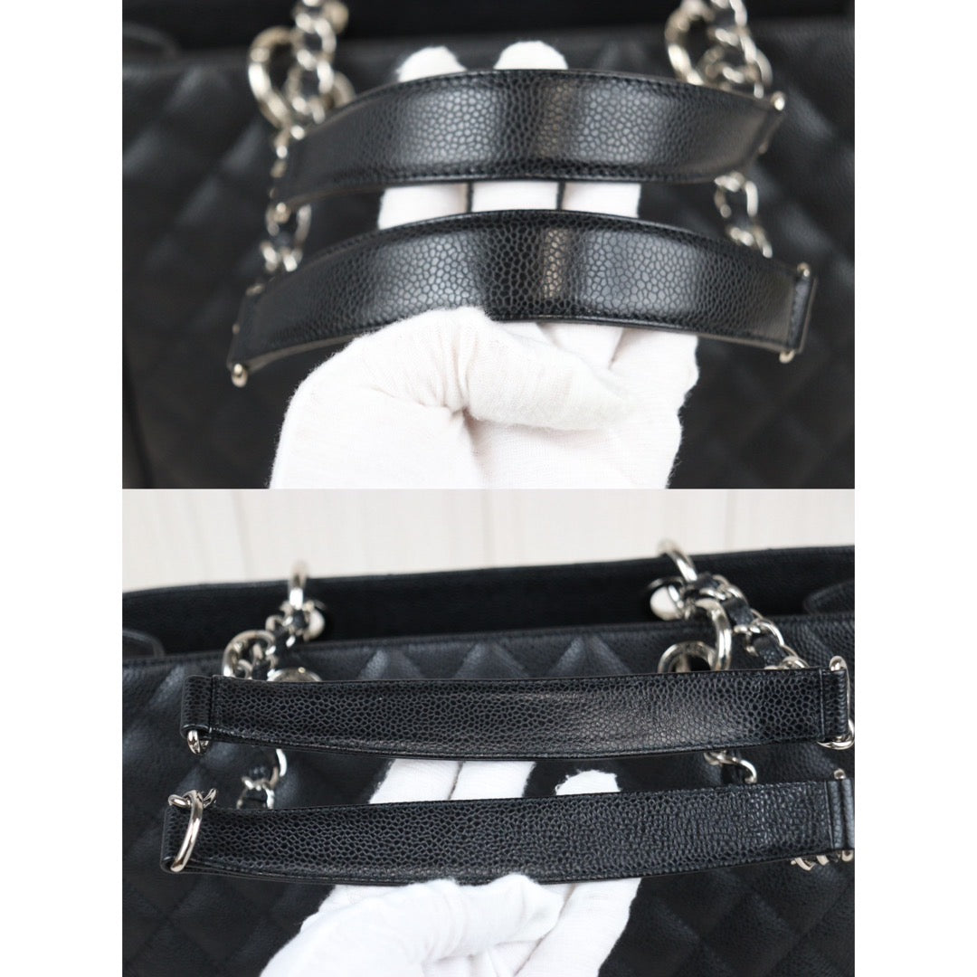 Rank A ｜ CHANEL Matrasse GST Chain Tote Bag Caviar Skin Black  Made In 2010-2011 Year｜24012202