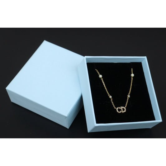 Good ( Rank AB) ｜ Dior CD  Rhinestone Necklace ｜V25121111