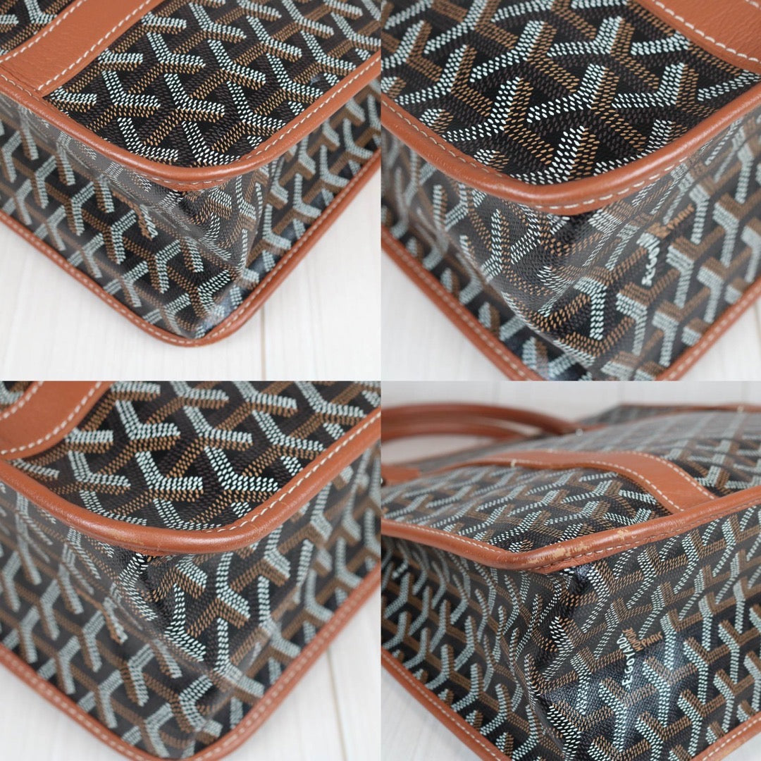 Very Good ( Rank A)｜ Goyard Bourgogne Business Bag Hand Bag Brown ｜S24071604