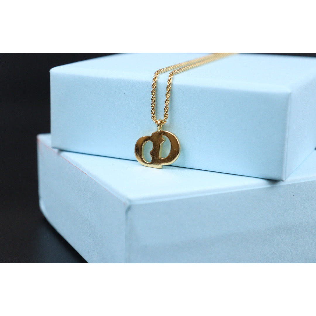 Rank SA ｜ Dior CD Necklace Gold Plated ｜24013002