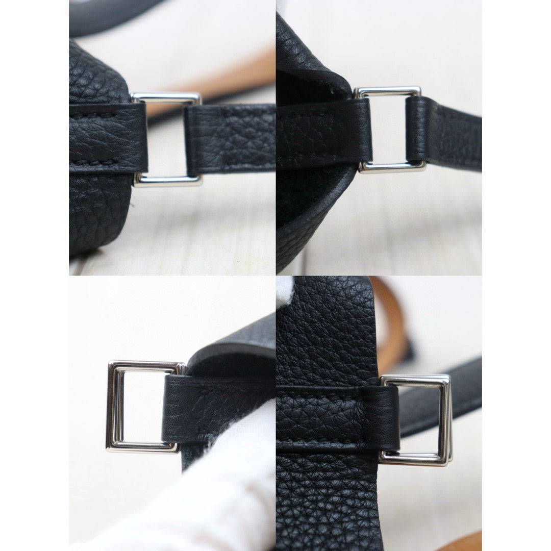 Very Good ( Rank A)｜ Hermes Picotin Lock 22 TC Leather HandBag A Stamp Black｜W24100604