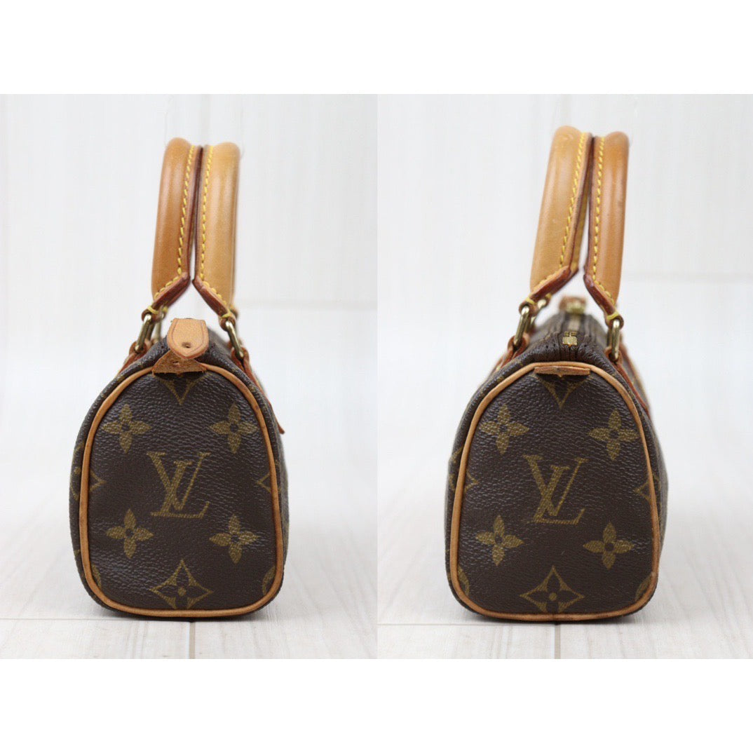 Rank AB ｜ LV Monogram Mini Speedy Handbag With Shoulder Strap｜24051304