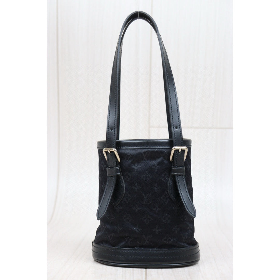 Very Good ( Rank A)｜ LV  Monogram Millennium Limited Edition Satin Mini Hand Bag Black｜25021004