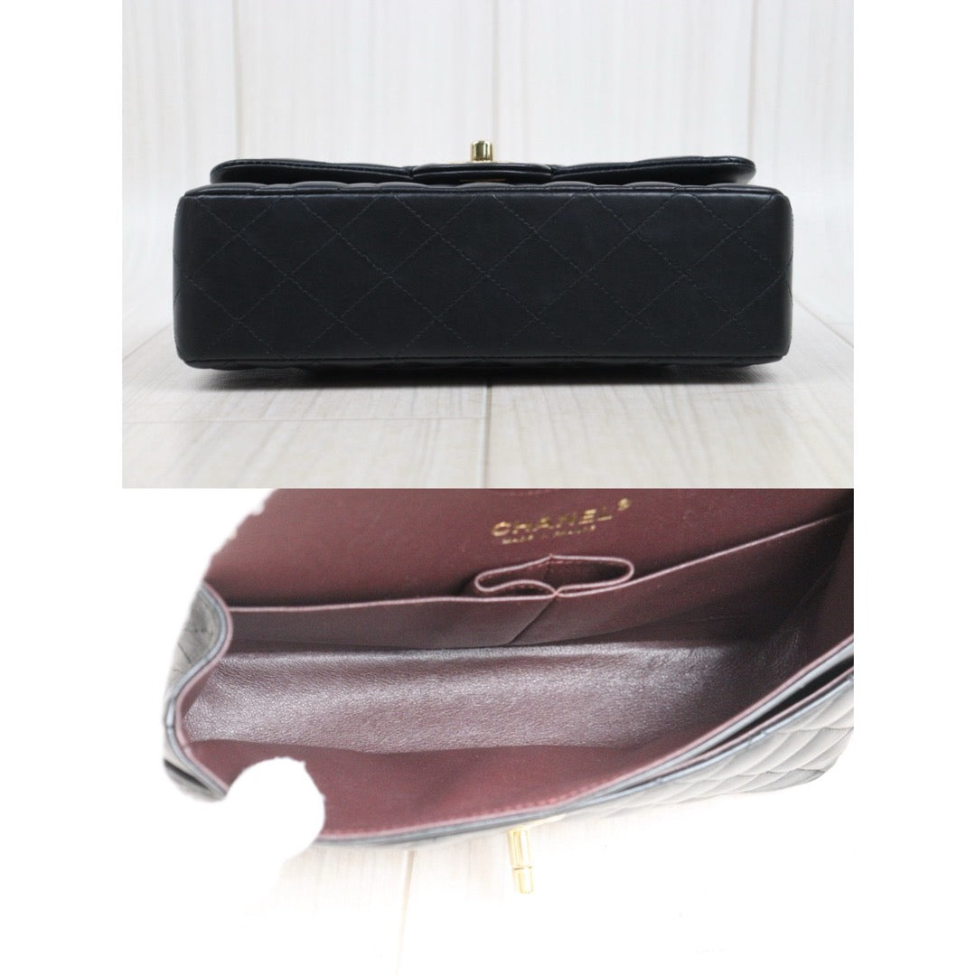 Excellent（Rank SA）｜ Full Set CHANEL Lamb Skin Matrasse Double Flap 23 Shoulder Bag Black Made In 2021-2022Year｜S25081009