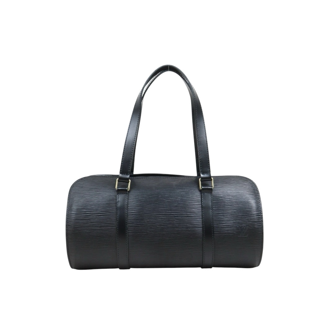 Include Entrupy Certificate of Authenticity｜Good ( Rank AB)｜ Louis Vuitton Epi Soufflot Handbag Black｜26042301