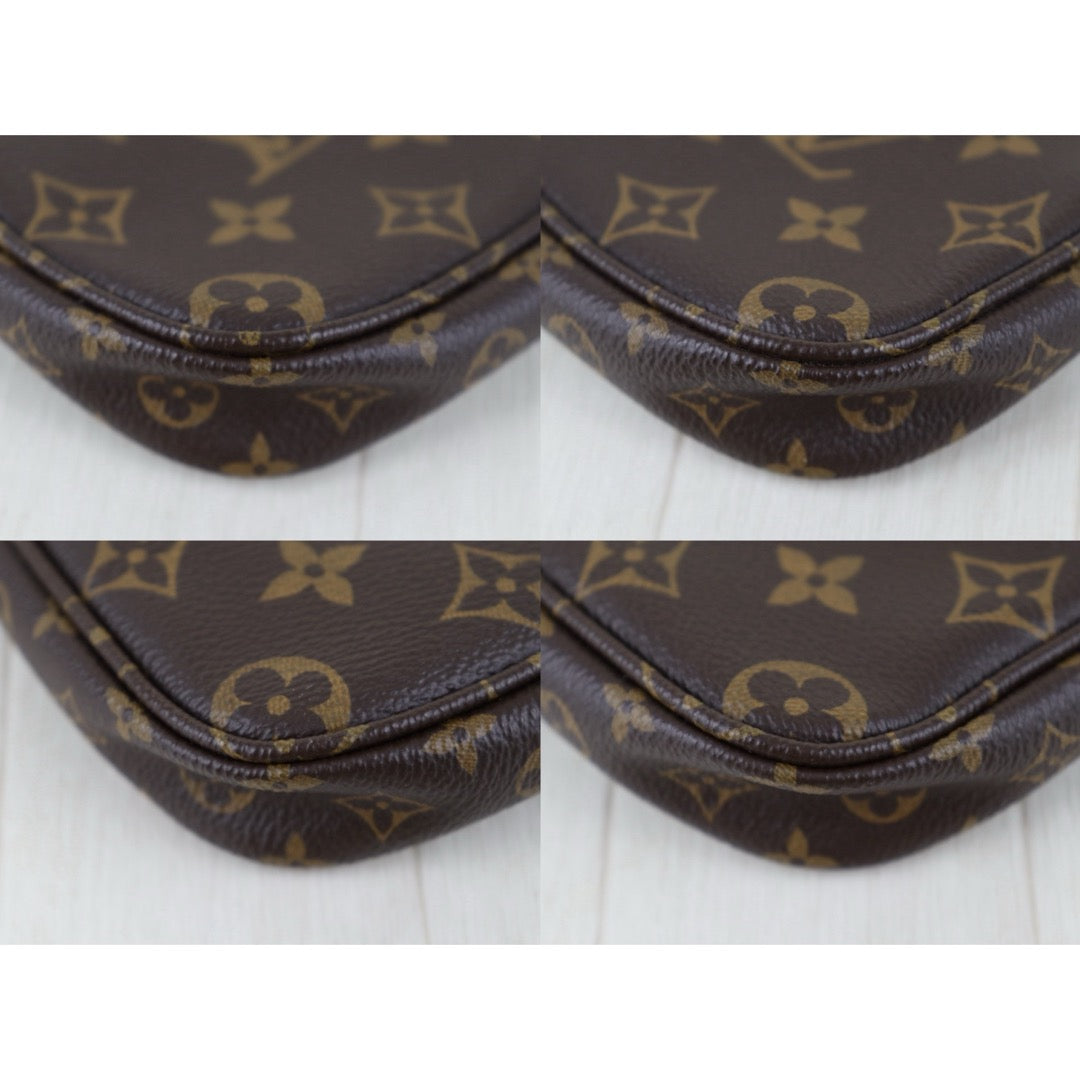 Include Entrupy Certificate of Authenticity｜Very Good ( Rank A)｜ Louis Vuitton Monogram Multi Pochette Accessoire Khaki｜Z26092910