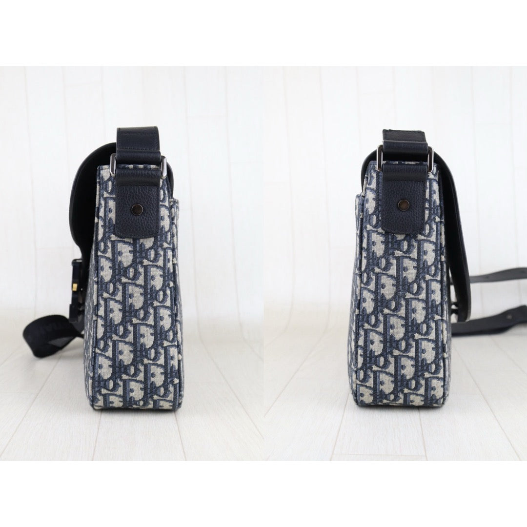 Very Good ( Rank A)｜   Dior Trotter Obilque Jacquard Saddle Shoulder Bag ｜S25090101