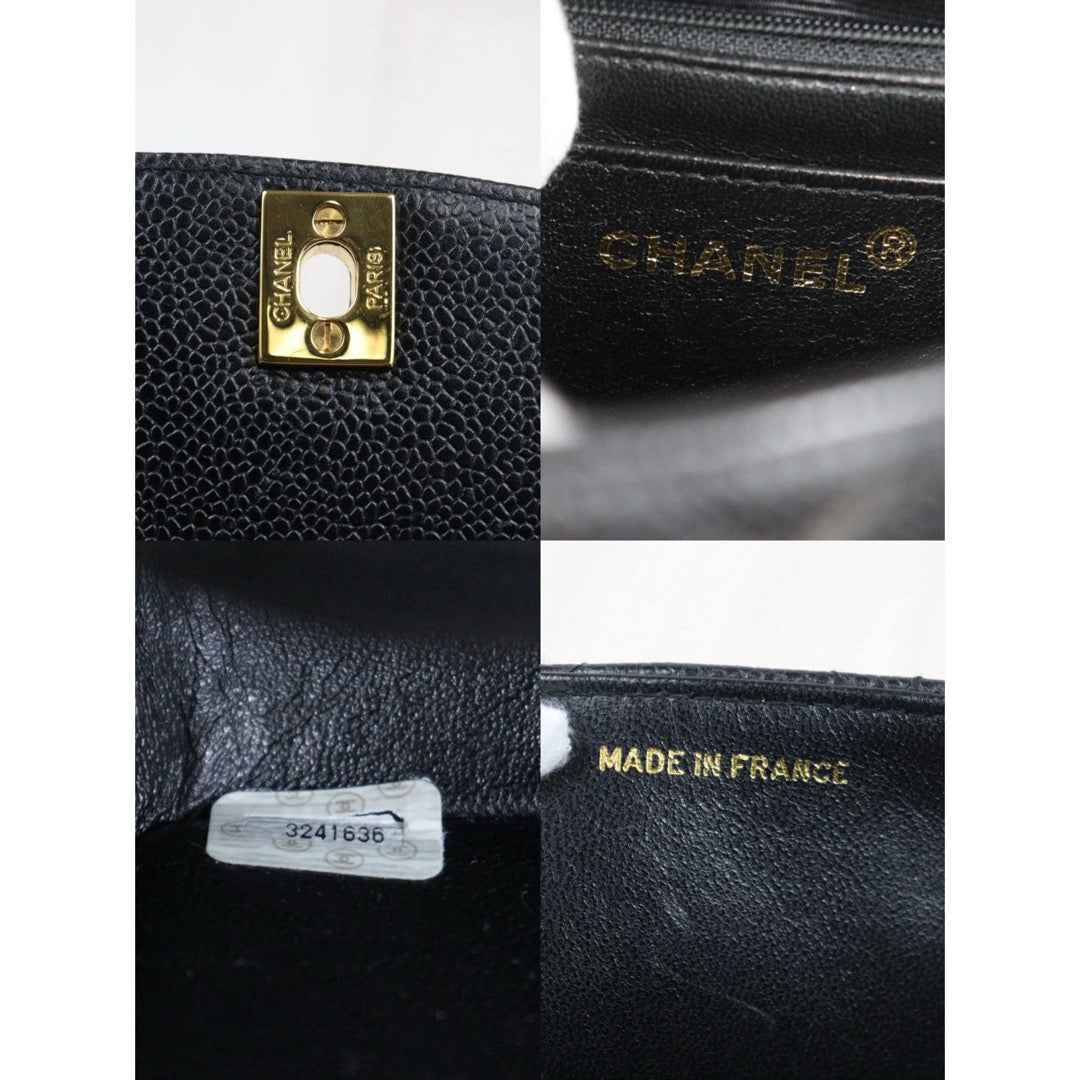 Very Good ( Rank A)｜ CHANEL Matrasse Diana 25 Caviar Skin  Chain Bag Made in 1994-1996 Year｜P24073004