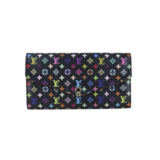 Include Entrupy Certificate of Authenticity｜Very Good ( Rank A)｜ Louis Vuitton Monogram Multicolor Portofeuil Sara Long Style Wallet ｜Z26092909
