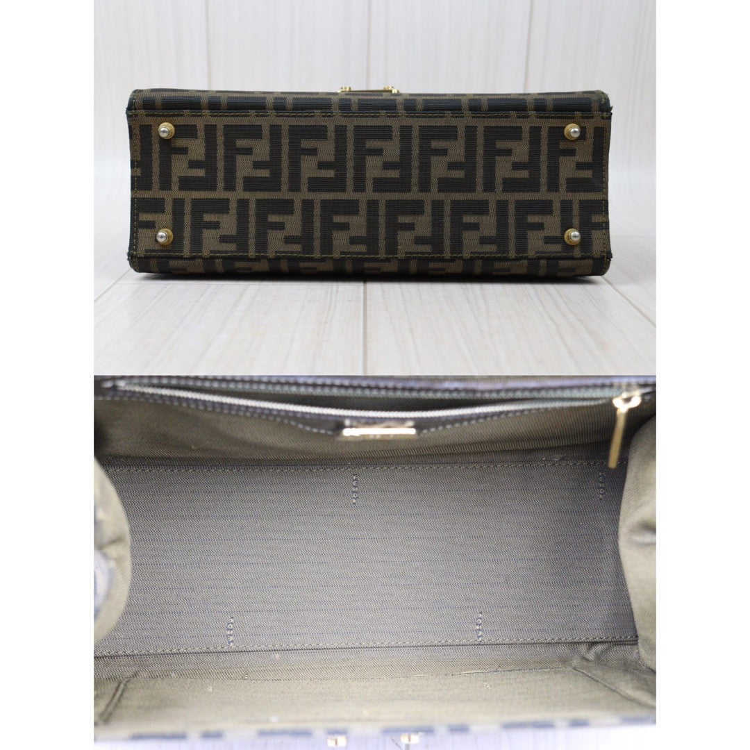 Good ( Rank AB) ｜ FENDI Zucca HandBag With Shoulderstrap｜24053020