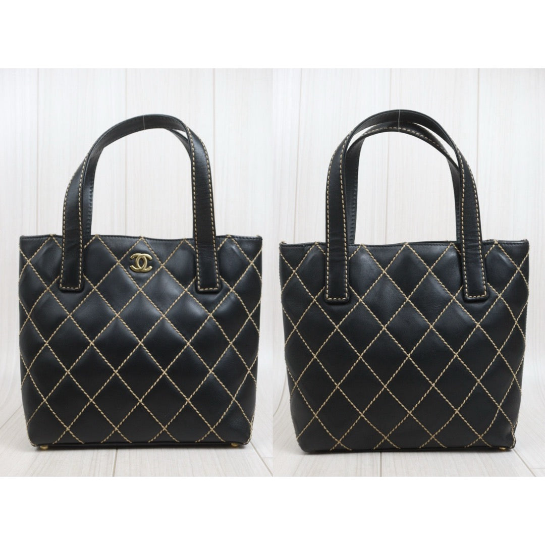 Include Entrupy Certificate of Authenticity｜Very Good ( Rank A)｜CHANEL Calf Leather Hand Bag Made In 2002-2003 Year｜26100606