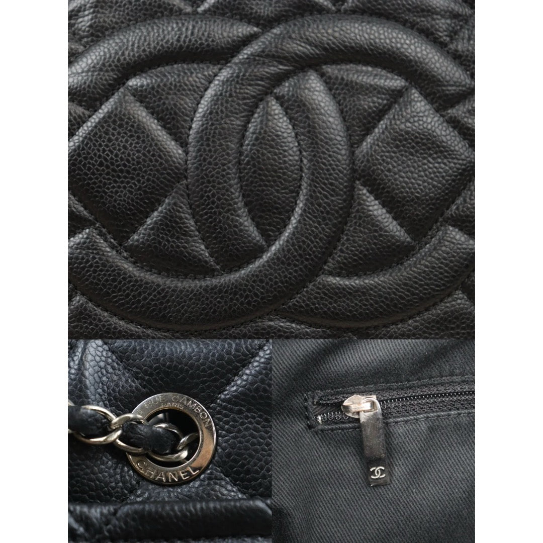 Very Good ( Rank A)｜ CHANEL Matrasse Chain Tote Bag Caviar Skin Black  Made In 2012-2013 Year｜S24092802