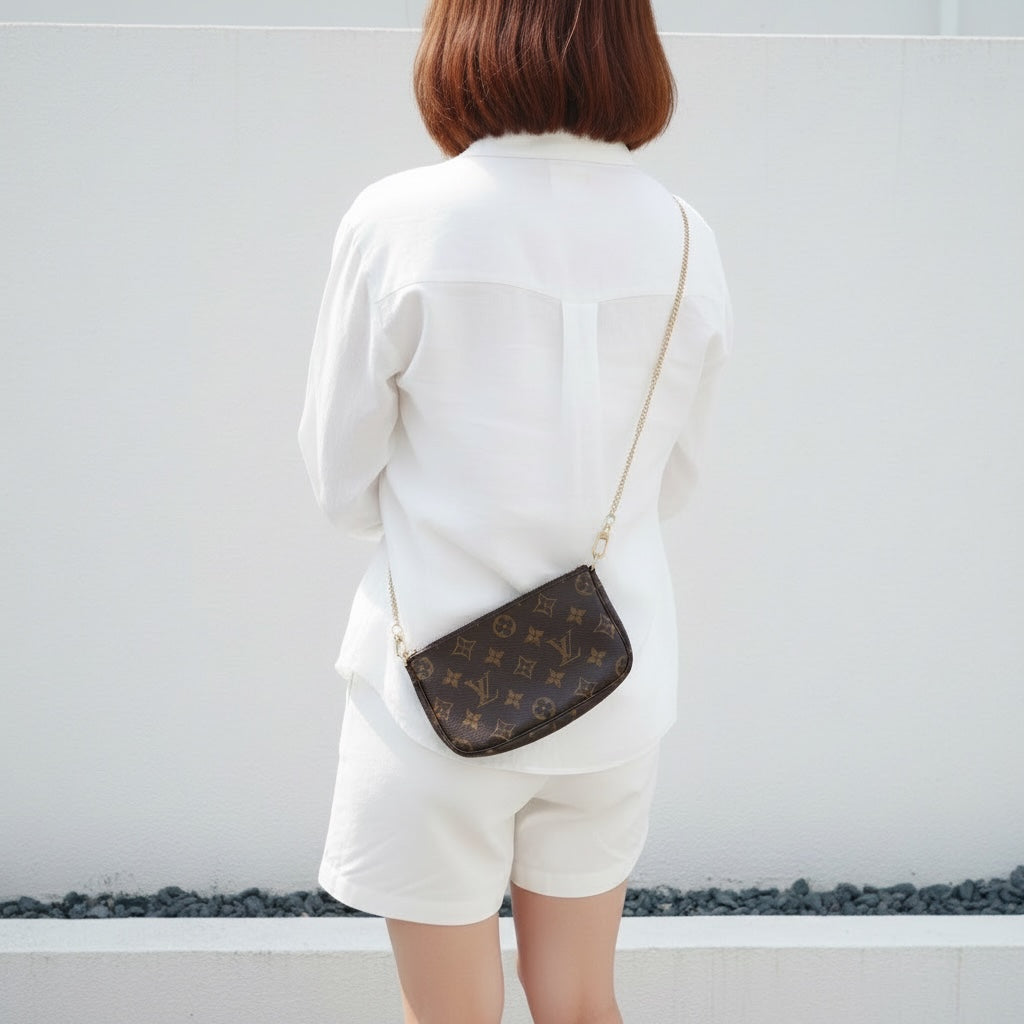 Include Entrupy Certificate of Authenticity｜Very Good ( Rank A) ｜Louis Vuitton Monogram Pochette Accessoire MM｜26062401