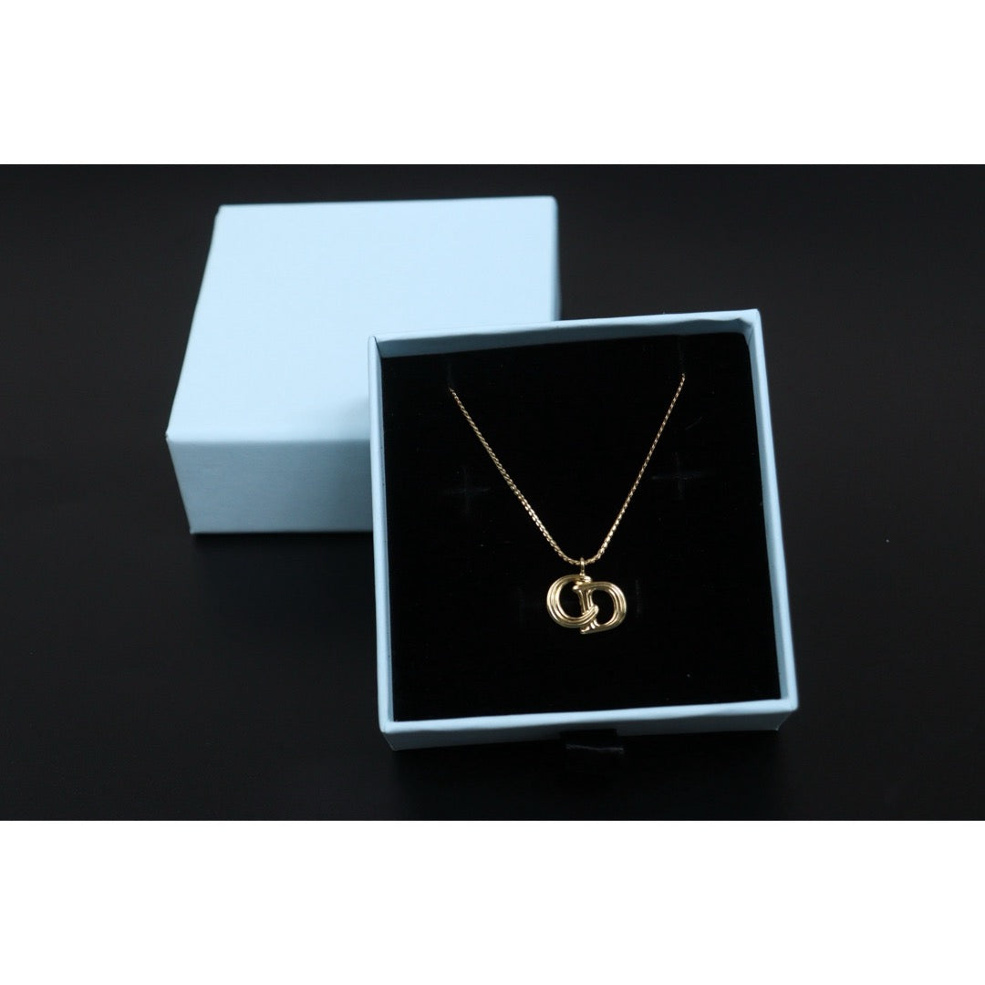 Include Authentic Detective Certificate of Authenticity｜Very Good ( Rank A) ｜ Dior Vintage CD Necklace ｜26040212