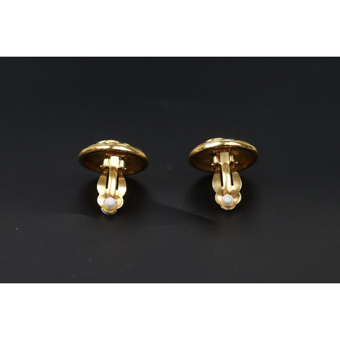 Very Good ( Rank A) ｜CHANEL Coco Mark Gold 24 Plated Earrings ｜S24112503