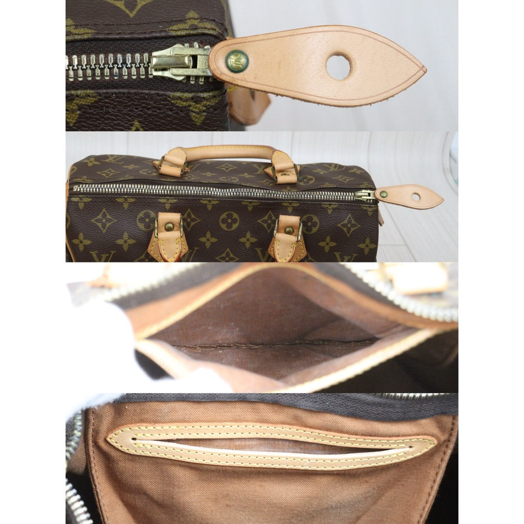 Include Entrupy Certificate of Authenticity｜Good ( Rank AB)｜ Louis Vuitton Monogram Speedy 30 Hand Bag ｜25122301