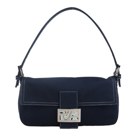 Rank A ｜  FENDI Denim Baguette Shoulder Bag  ｜23090906