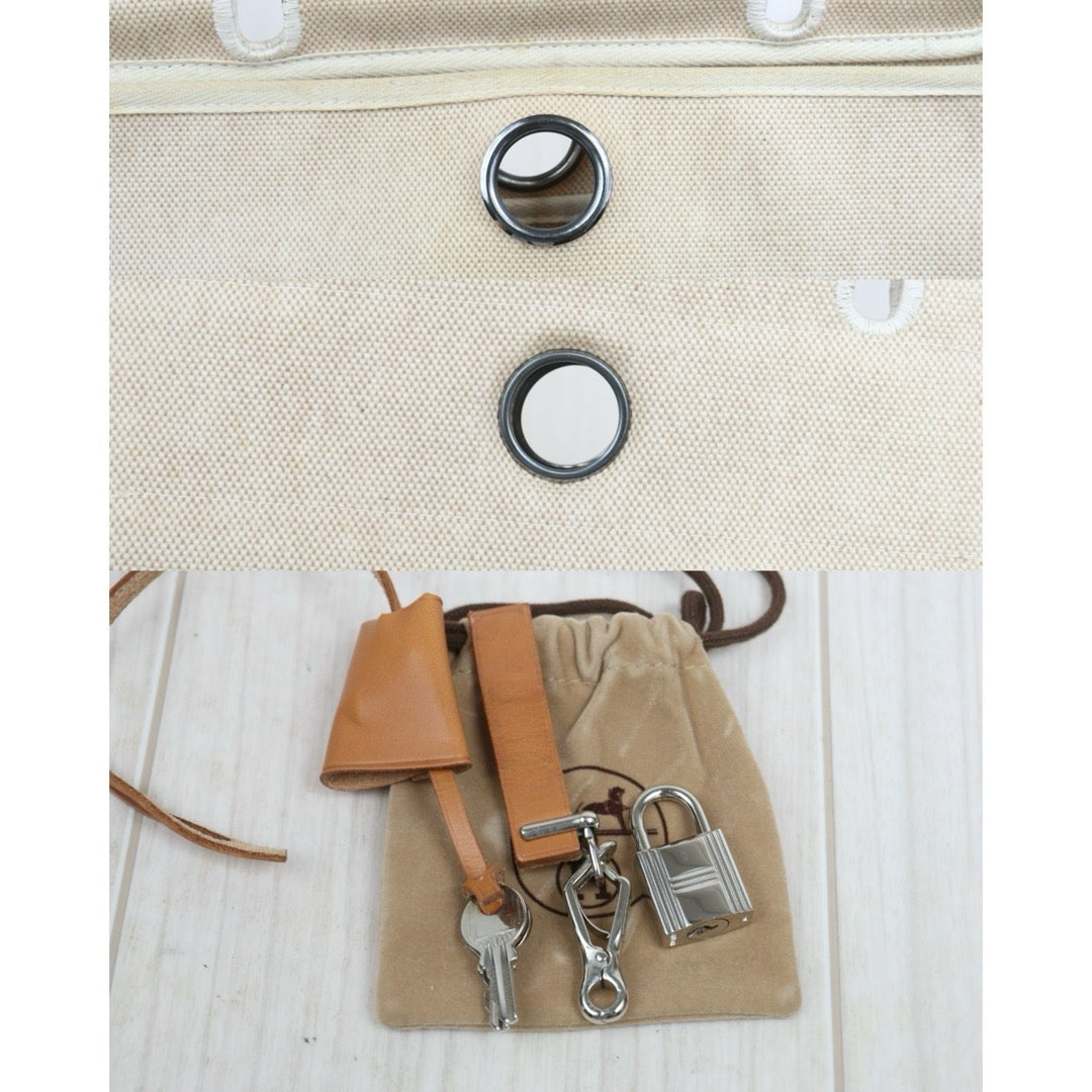 Include Entrupy Certificate of Authenticity｜Good ( Rank AB)｜ HERMES Herbag PM  Shoulder Bag□E Stamp Made in 2017 Year ｜26082001