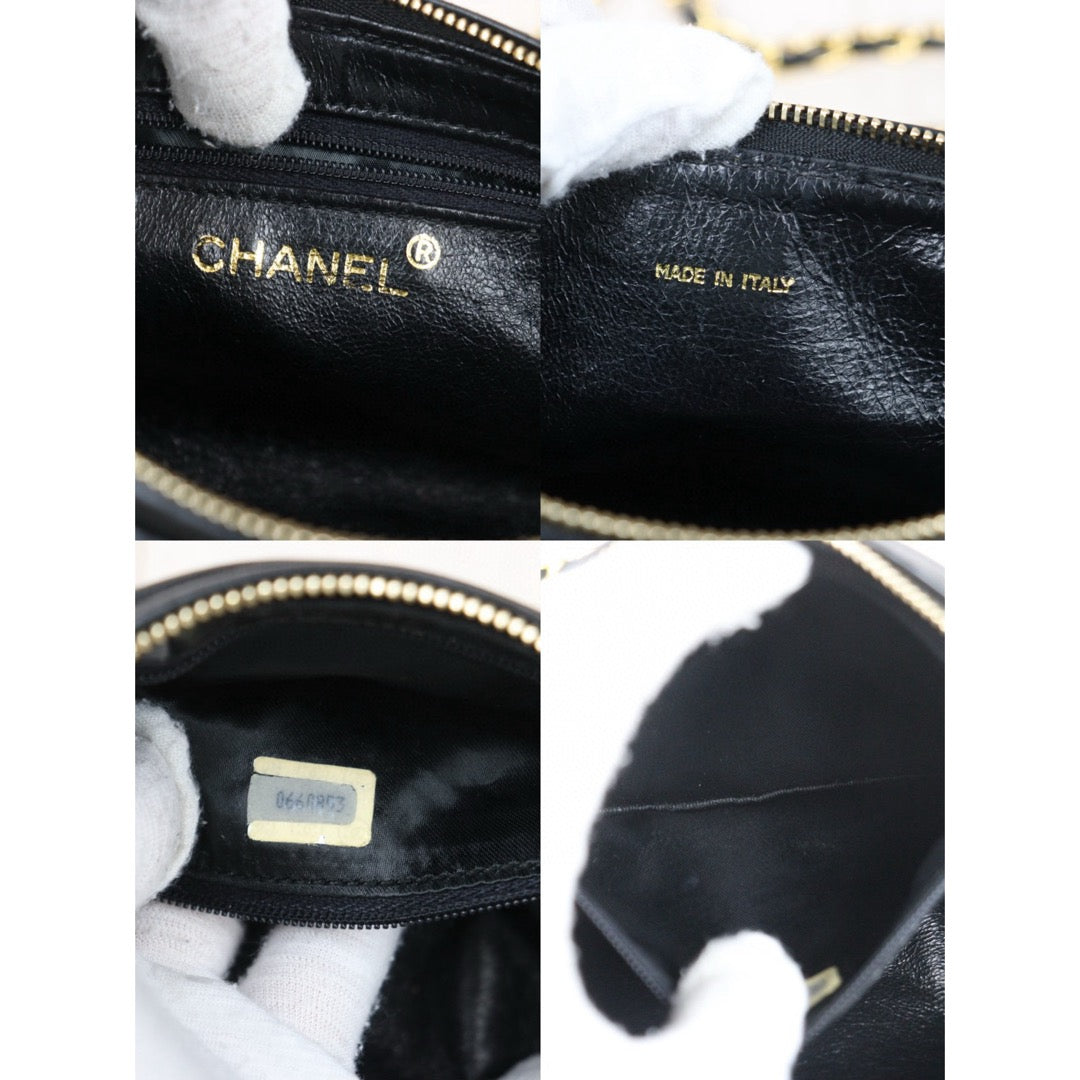 Good ( Rank AB)｜ CHANEL Lamb Skin Shoulder Bag Black  Made in 1986-1988Year ｜V24080814