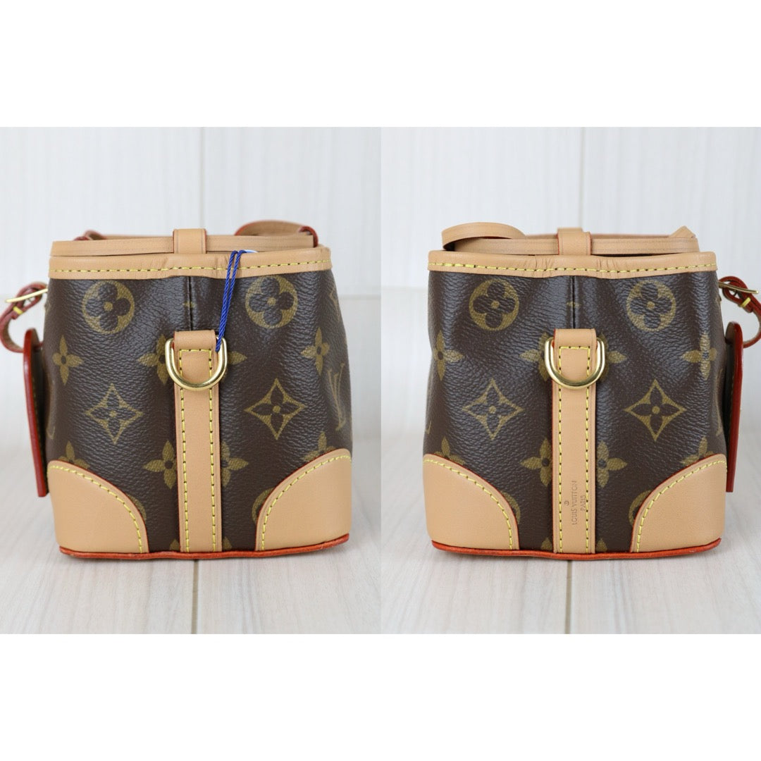 Include Entrupy Certificate of Authenticity｜Very Good ( Rank A)｜Full Set  Louis Vuitton Monogram noe purse Mini ShoulderBag IC Chips Model｜S26010903