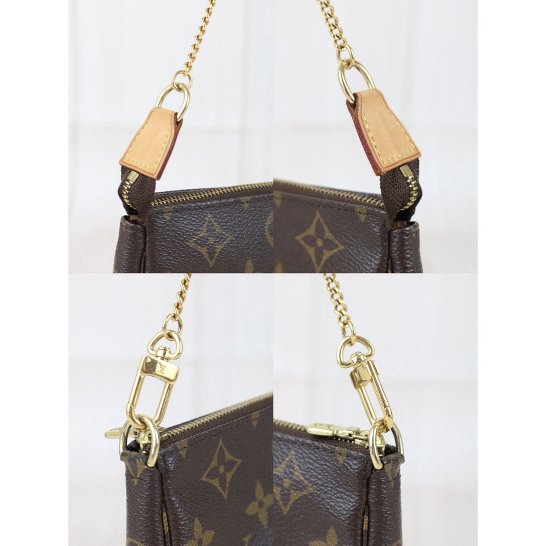 Include Entrupy Certificate of Authenticity｜Very Good ( Rank A) ｜ Louis Vuitton Monogram Mini Pochette Accessoire｜X26051711