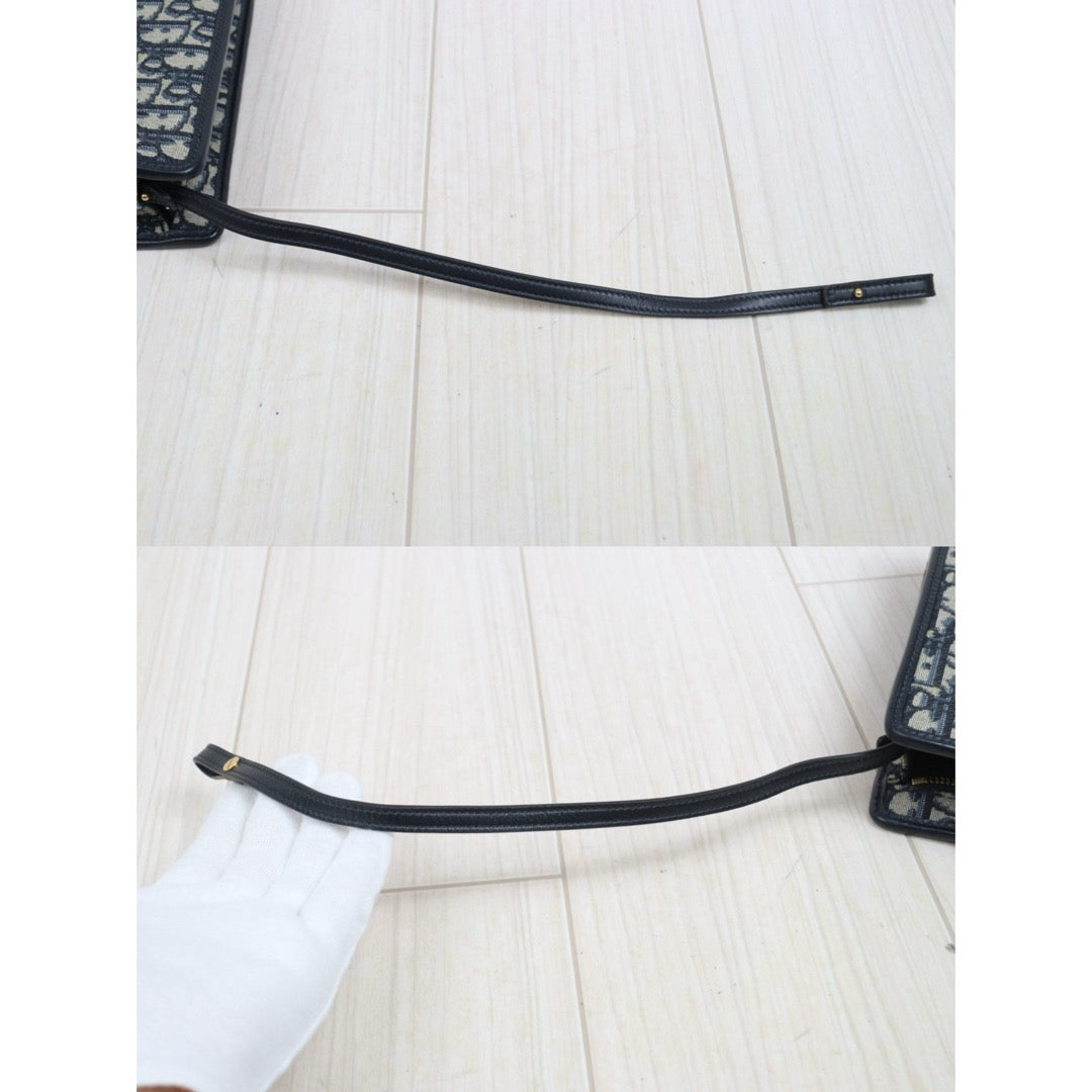 Include Entrupy Certificate of Authenticity｜Very Good ( Rank A)｜Dior Montaigne Oblique Pouch Handbag 26｜S26060102