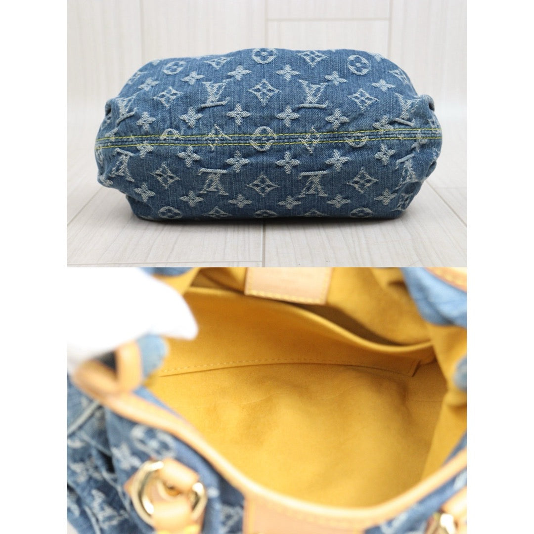 Include Entrupy Certificate of Authenticity｜Good ( Rank AB)｜ Louis Vuitton Monogram Denim Pleaty Hand Bag ｜S26060608