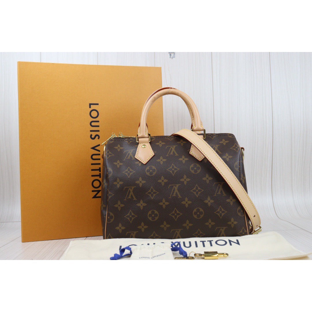 Rank A｜ LV Monogram Speedy 25 Hand Bag With Shoulder Strap｜24030518