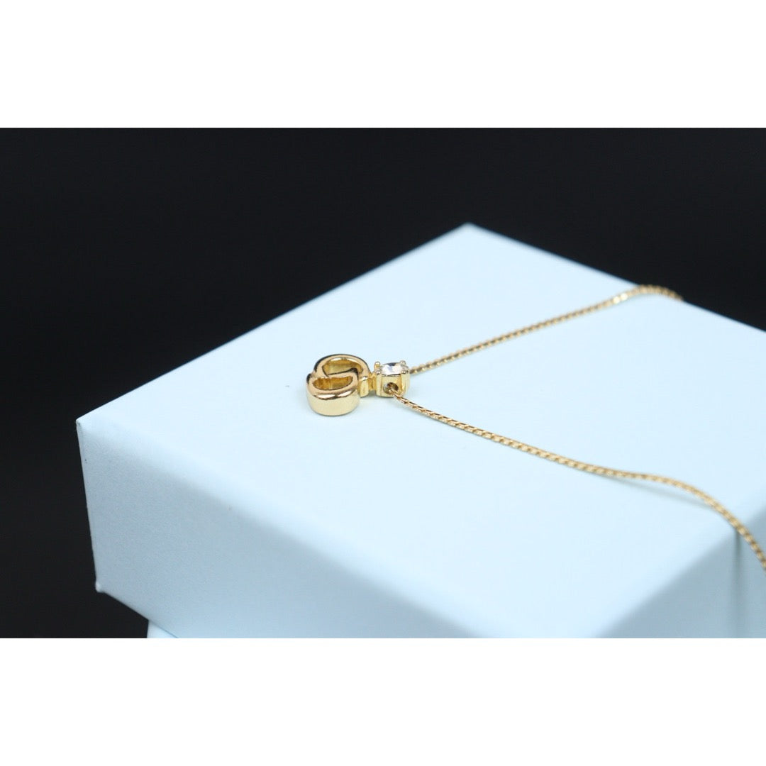 Very Good ( Rank A) ｜ Dior CD Rhinestone Necklace ｜V25061910