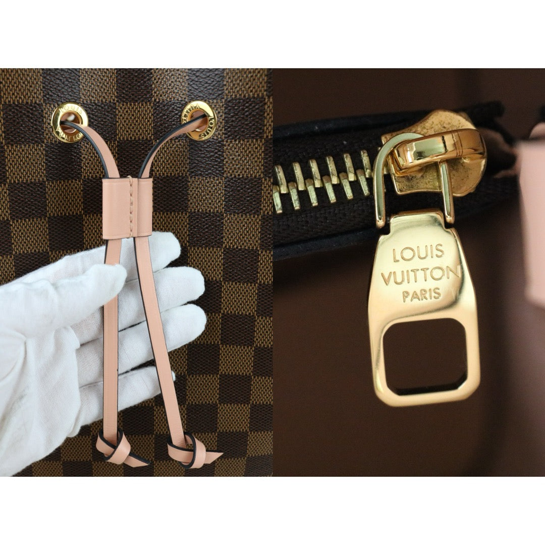 Very Good ( Rank A) ｜ LV Damier Neo Noe Shoulder Bag Pink IC Chips Model｜X25051603
