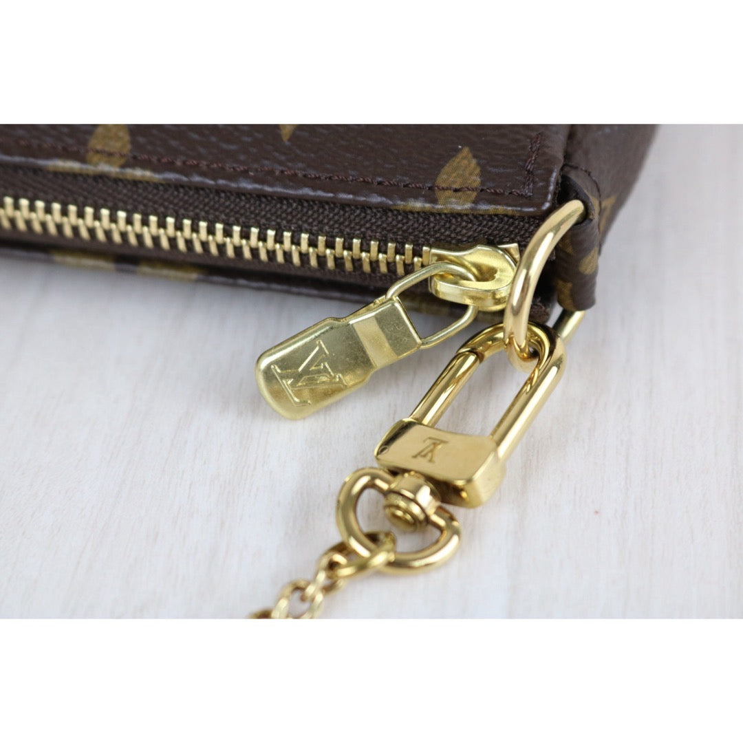 Include Entrupy Certificate of Authenticity｜Very Good ( Rank A) ｜ Louis Vuitton Monogram Mini Pochette Accessoire｜X26051806