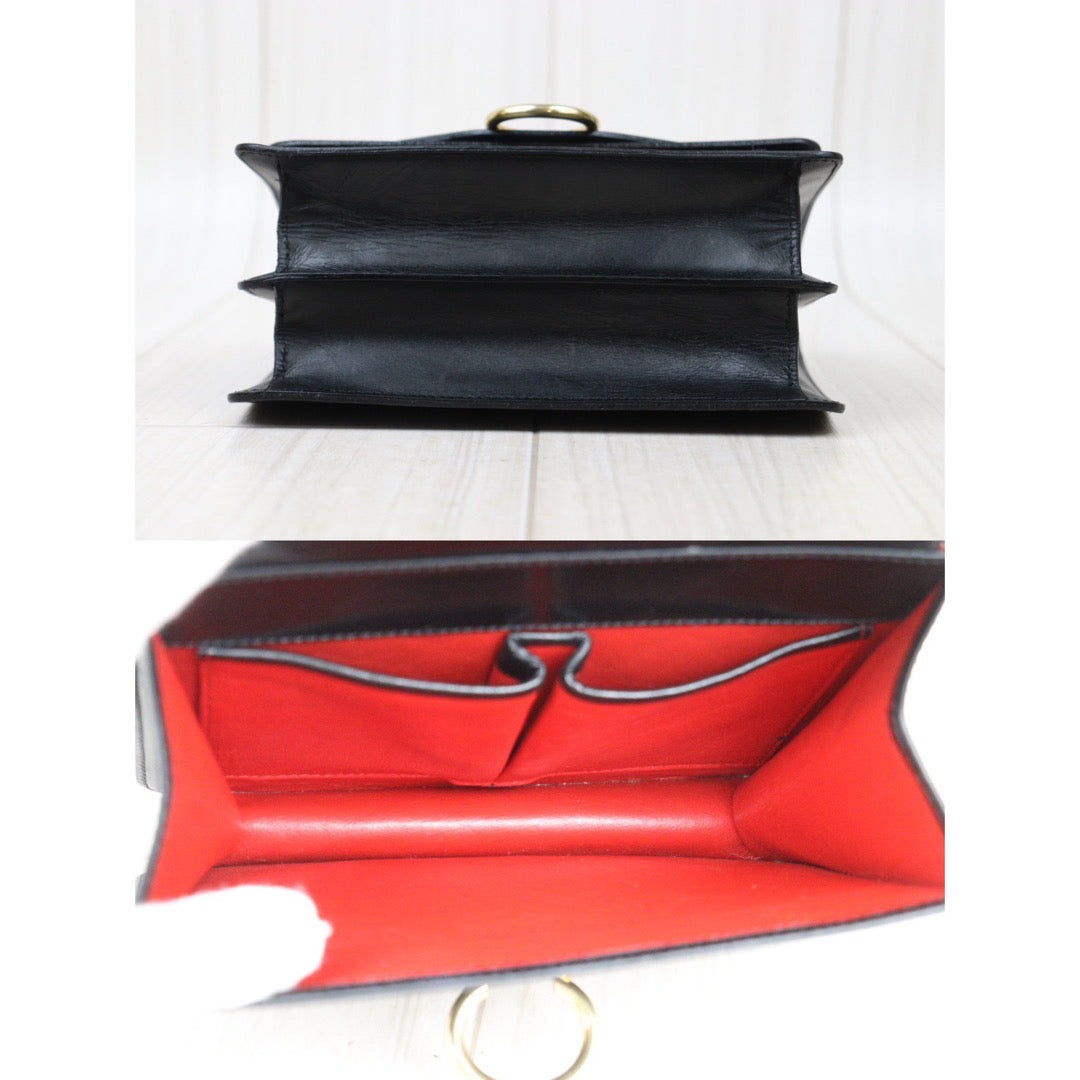 Rank A｜ CELINE Vintage Box Calf Leather Hand  Bag Black｜24060305