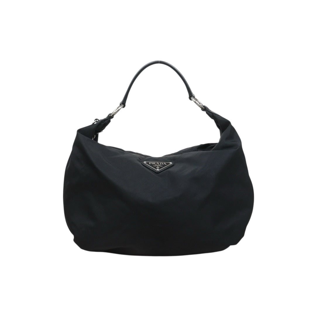 Very Good ( Rank A) ｜ PRADA HOBO GM Black HandBag ｜25112504