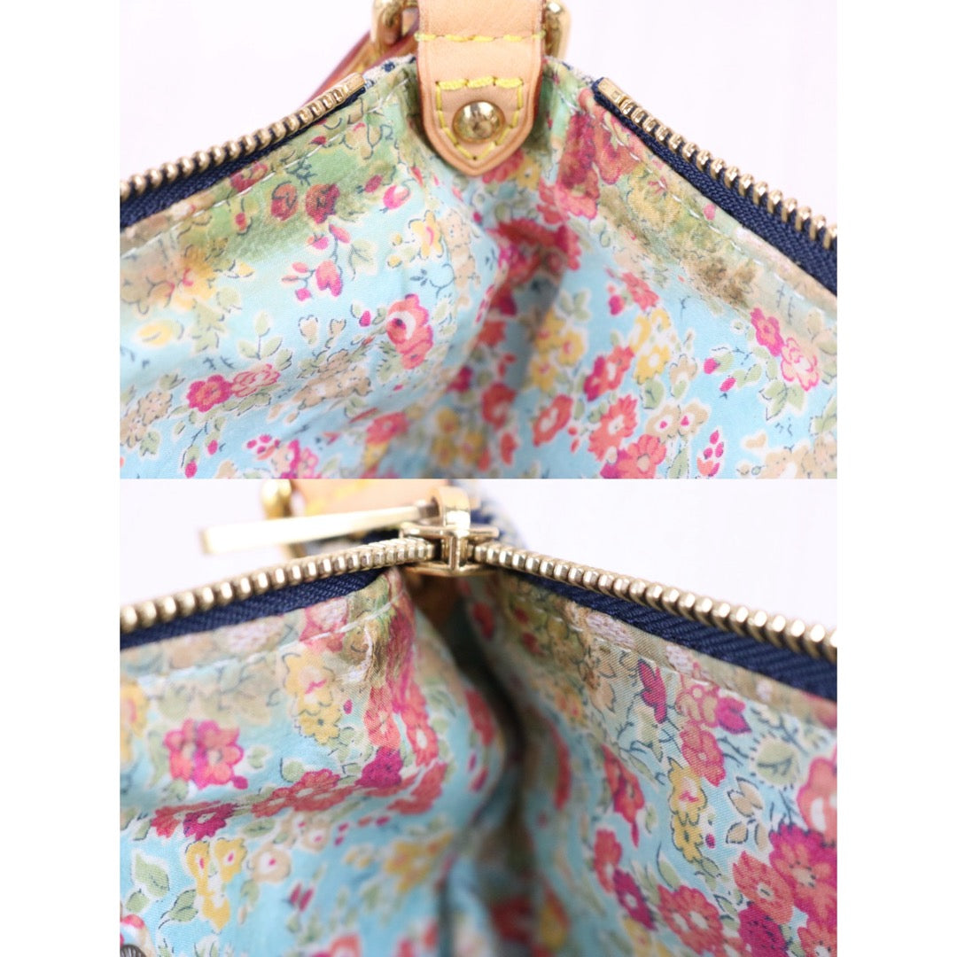 Include Entrupy Certificate of Authenticity｜Good ( Rank AB)｜Louis Vuitton Monogram  Denim Patchwork Pouchy ShoulderBag  ｜Z26091508