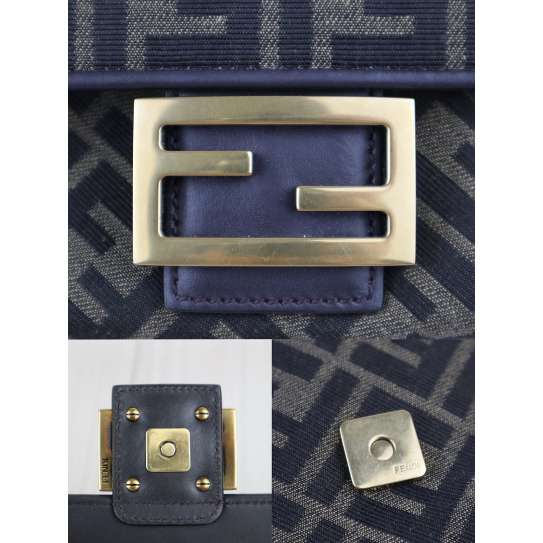 Very Good ( Rank A)｜ FENDI Zucca Mamma Baguette  Chain Shoulder Bag Current Model｜W25082902
