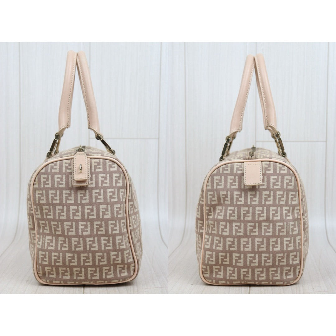 Good ( Rank AB)｜ FENDI Mamma Baguette Boston25 Hand Bag Pink｜25091102