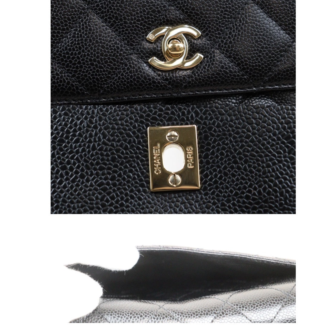 Rank A｜ CHANEL Caviar Skin Kelly Hand Bag Made In 2000～2002Year｜24041110