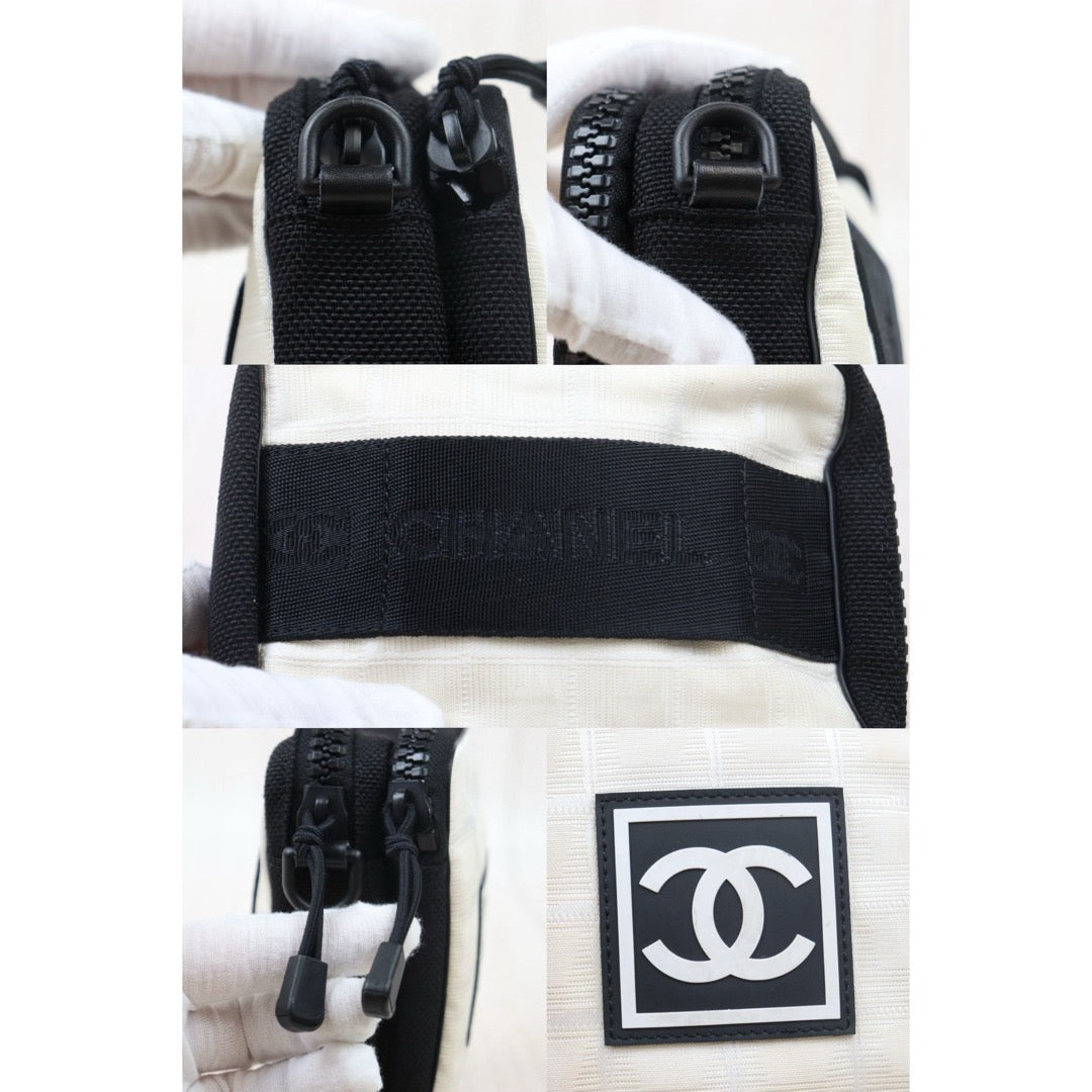 Good ( Rank AB)｜  Chanel Sports Line Canvas Camera Bag Coco Mark Shoulder bag  ｜V24103118