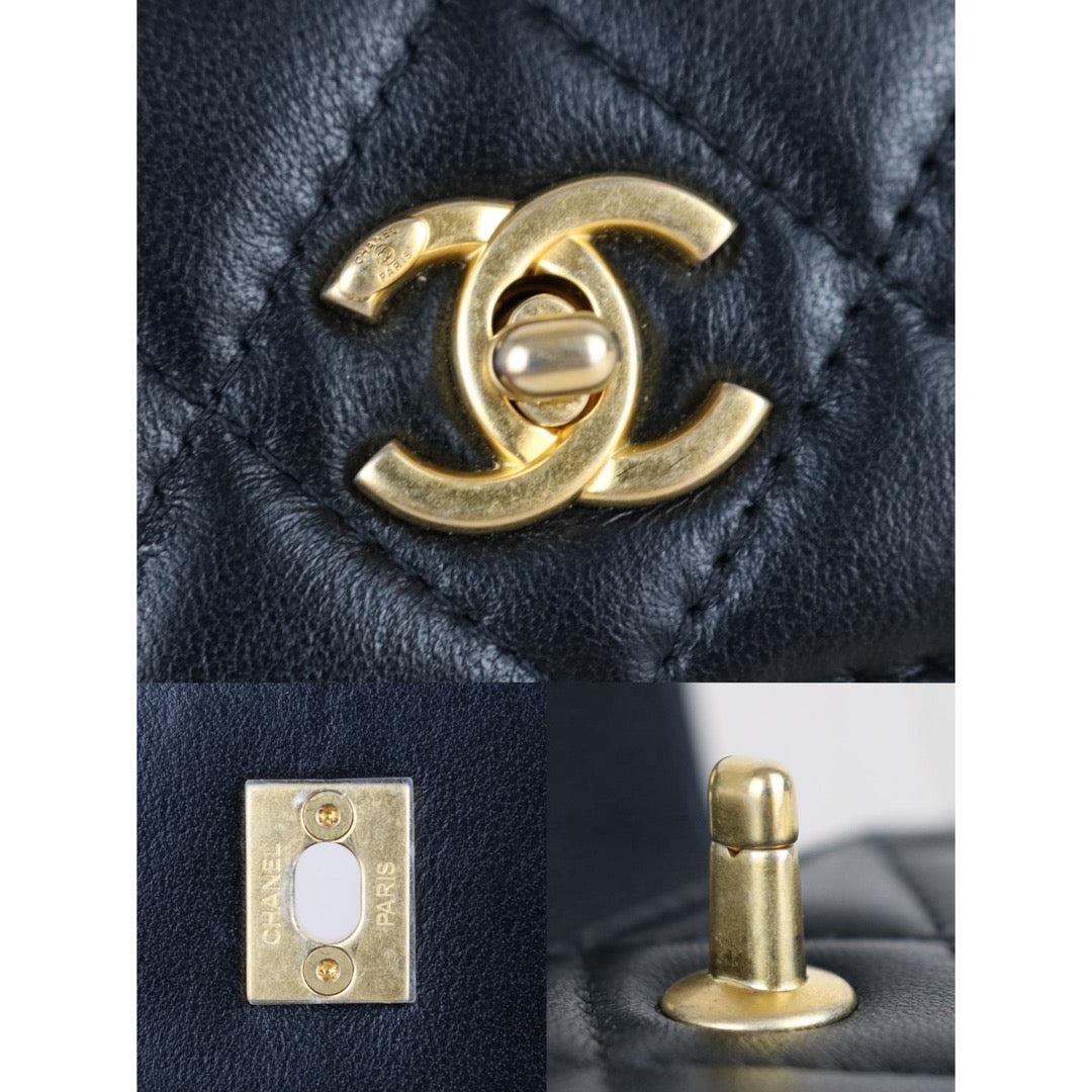Include Entrupy Certificate of Authenticity｜Very Good（Rank A）｜CHANEL Lambskin Leather Matrasse Chain Mini Bag ｜S26070601