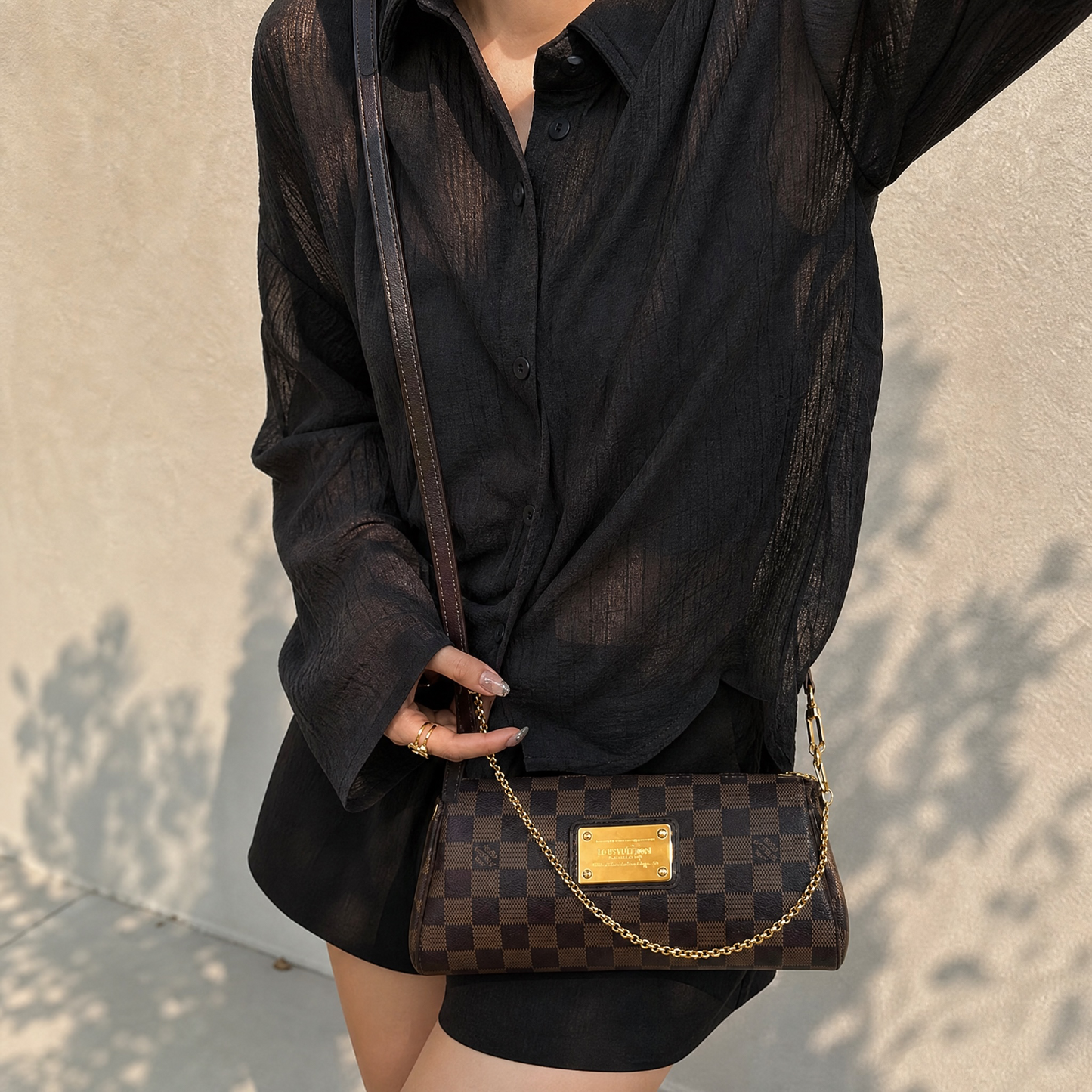 Include Entrupy Certificate of Authenticity｜Good ( Rank AB)｜Louis Vuitton Damier eva ShoulderBag ｜X26062210