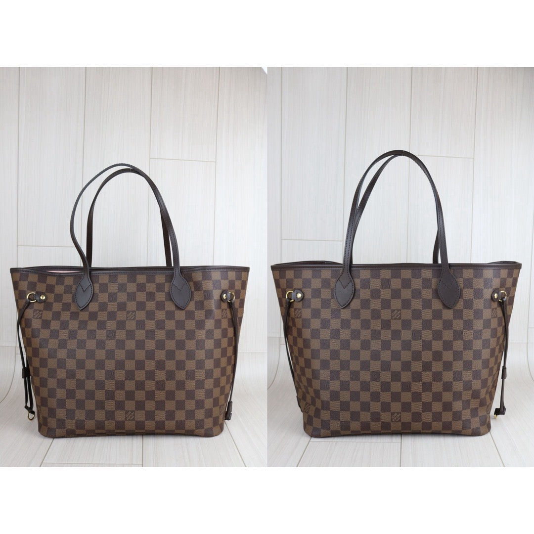Include Entrupy Certificate of Authenticity｜Very Good ( Rank A)｜ Louis Vuitton Damier Ebene Neverful MM ShoulderBag With Pouch  IC Chips Model｜S26070901